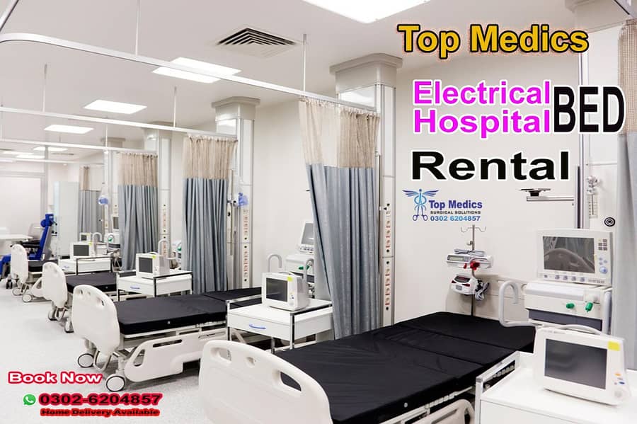 Electric Hospital beds On Rent  -ICU BED ON Rent Patient Bed for Rent 1