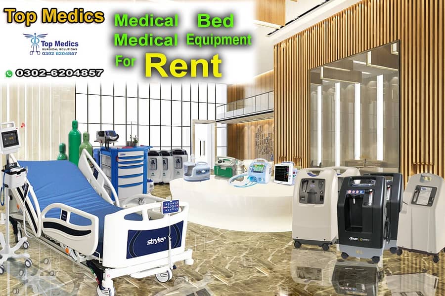 Electric Hospital beds On Rent  -ICU BED ON Rent Patient Bed for Rent 9