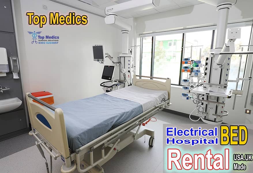 Electric Hospital beds On Rent  -ICU BED ON Rent Patient Bed for Rent 11