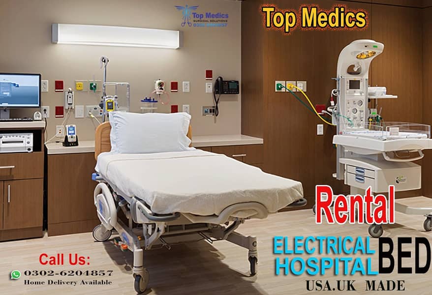 Electric Hospital beds On Rent  -ICU BED ON Rent Patient Bed for Rent 16