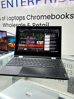 CHROMBOOK LENOVO 4GBRAM 32GB SSD WITH CAMERA CHARGER 360 TOUCH ROTATE