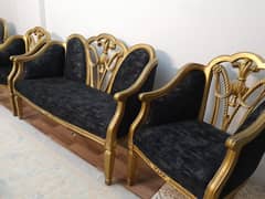 teak w/o is victorian 4 seater sofa