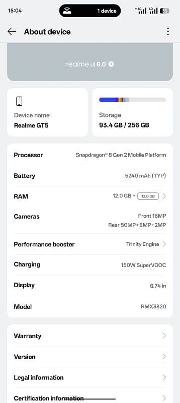 Realme GT5 Official Approved 0