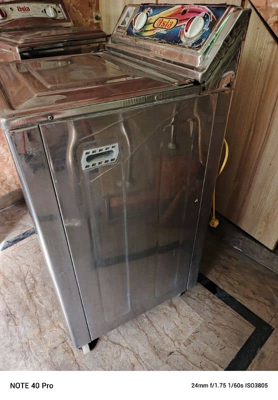 steel body washing machine Good Condition 0