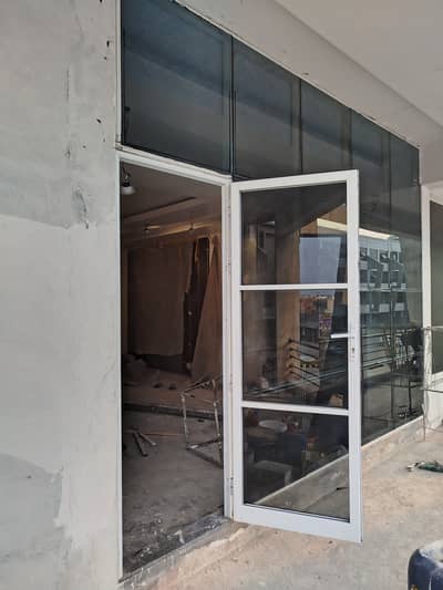 all kinds available . aluminum windows. door, 12mm glass all over work