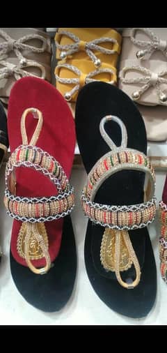 Stylish Ladies Eid Special shoes wearing.