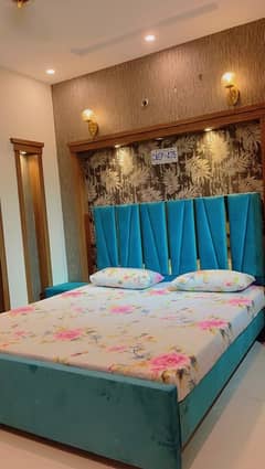 SEA GREEN COLOR BED AND SIDE TABLES FOR SALE