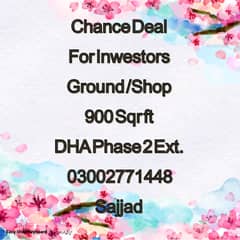 Chance Deal . 100 yards Sop / Ground DHA Ph 2 Ext. 80 Feet wide Road