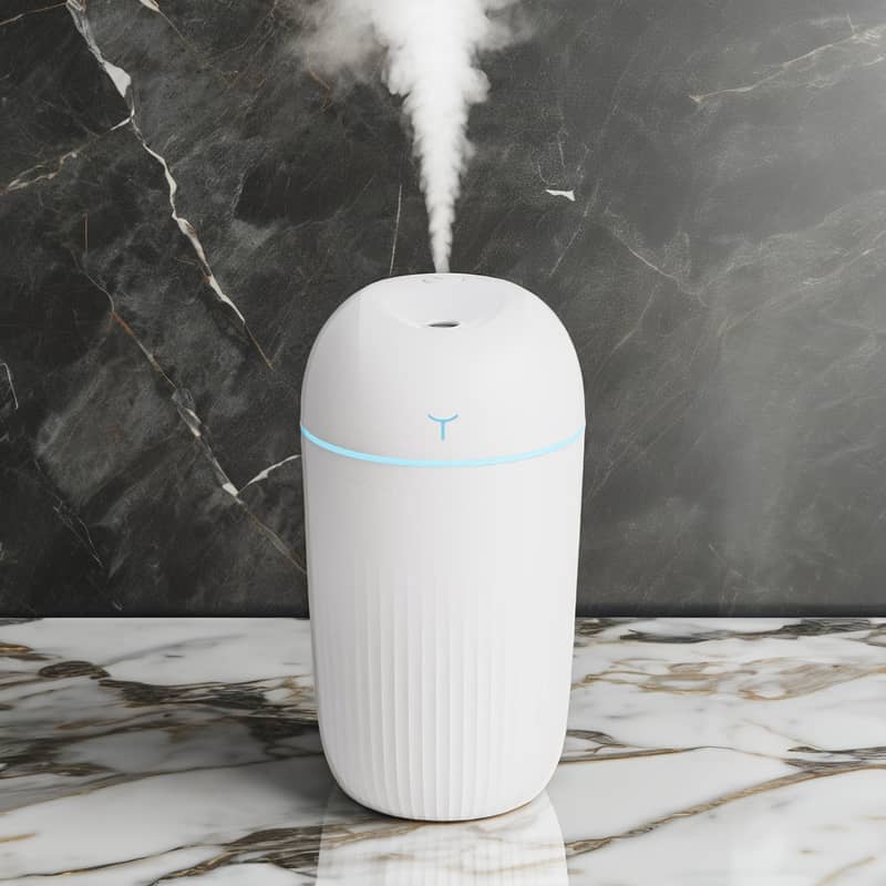 Portable USB Air Humidifier & Aroma Diffuser – Silent Mist & LED Light 0