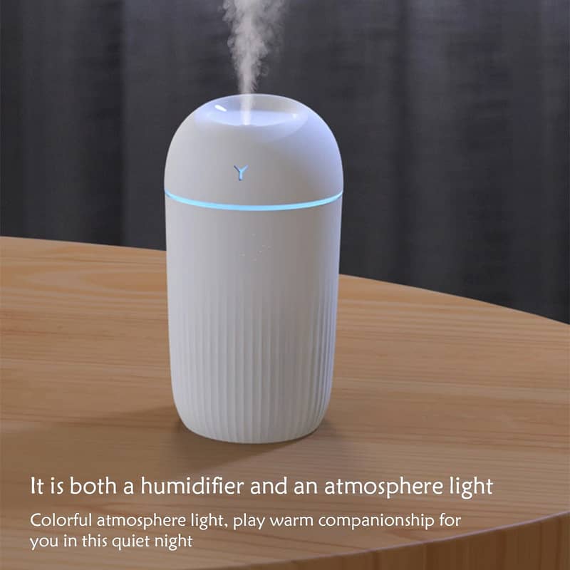 Portable USB Air Humidifier & Aroma Diffuser – Silent Mist & LED Light 3