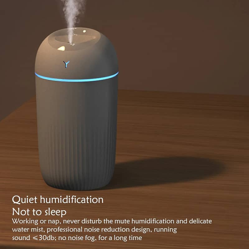 Portable USB Air Humidifier & Aroma Diffuser – Silent Mist & LED Light 4