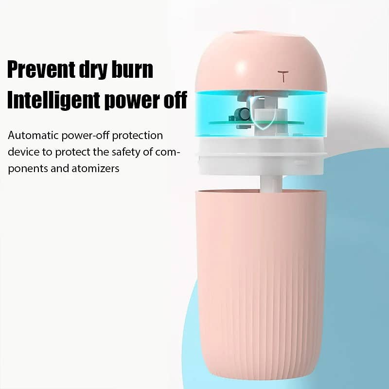 Portable USB Air Humidifier & Aroma Diffuser – Silent Mist & LED Light 11