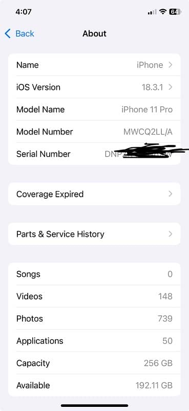 Iphone 11 pro Dual PTA 256gb 5