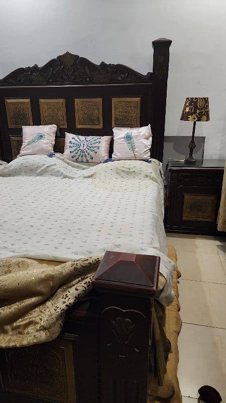 Bed King Size sheesham wood 0