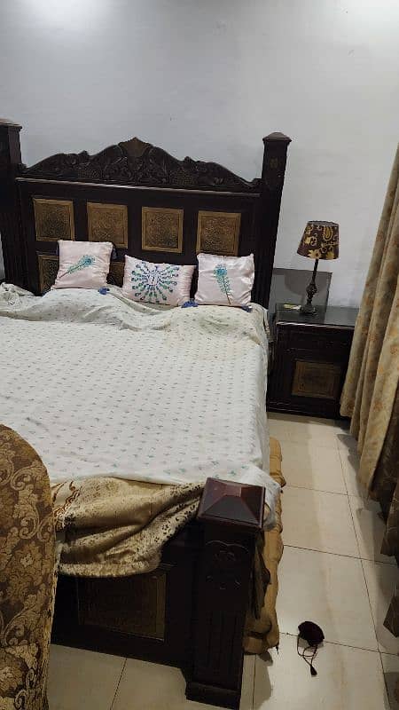 Bed King Size sheesham wood 2