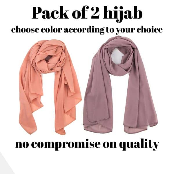 scarf , Georgette hijab , premium quality hijab 3