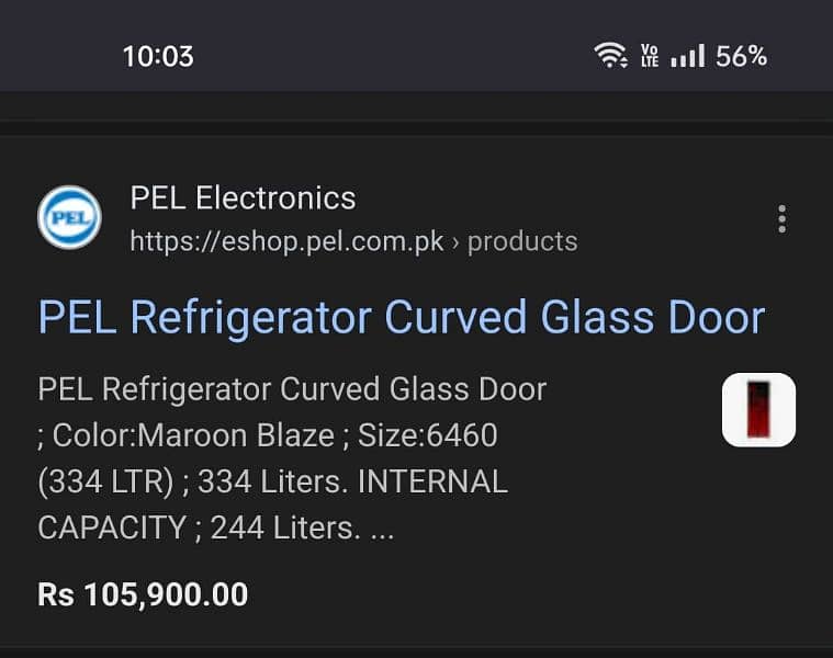 pel refrigerator 02550 2