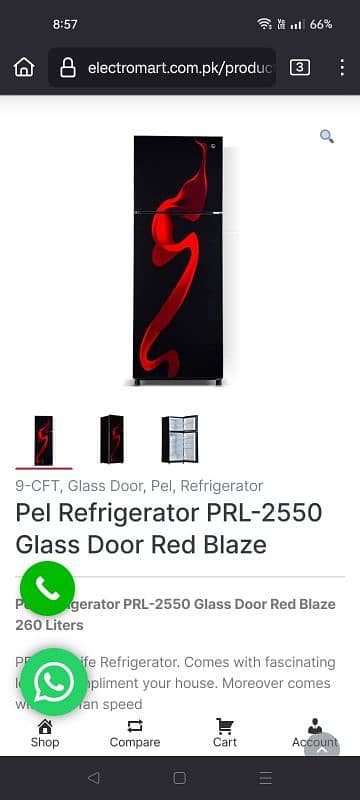 pel refrigerator 02550 3