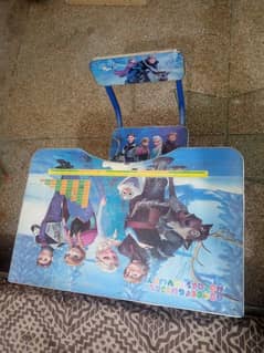 urgent kids study table and chair for sale in throw away price