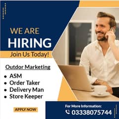 ASM | Order Taker | Delivery Man | Store Keeper