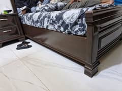 Bed with 2 side tables and dressing for sale