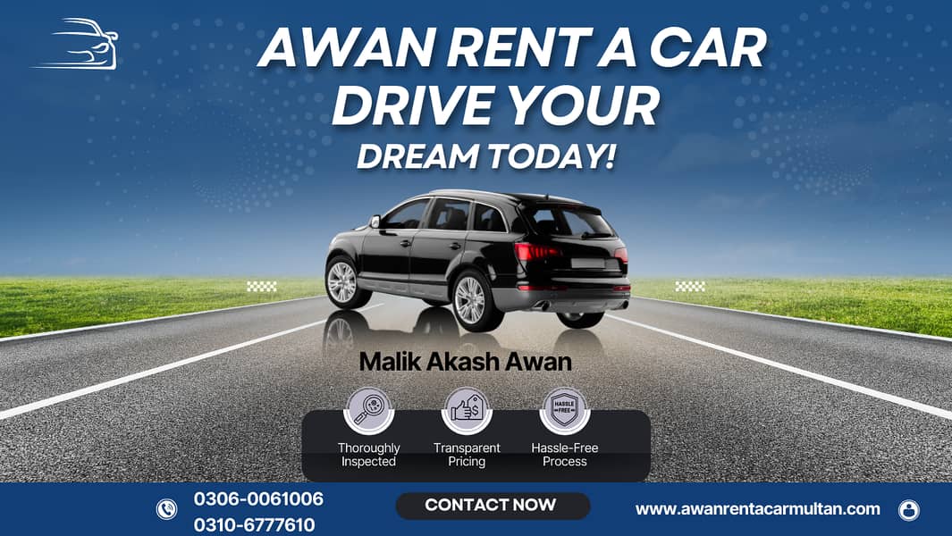 Rent a Car with Driver in Lahore - Daily, Weekly, Monthly Available 0