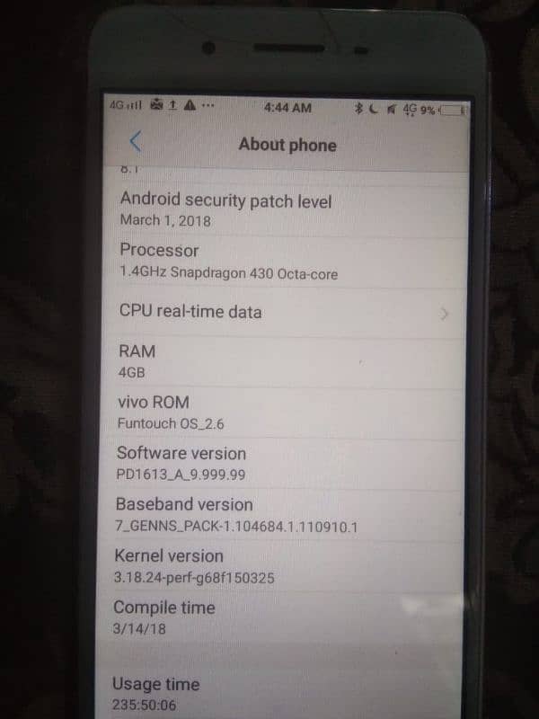 vivo 4 64 non pta par dual sim working ha 6