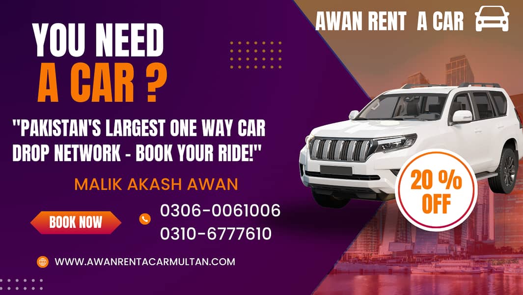 Lahore Car Rental Services - With Driver, Reliable & Secure, hiace van 0