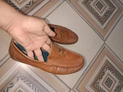 original leather shoes mustard colour size 9