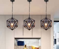 HANGING LIGHT HEXAGONAL STYLE