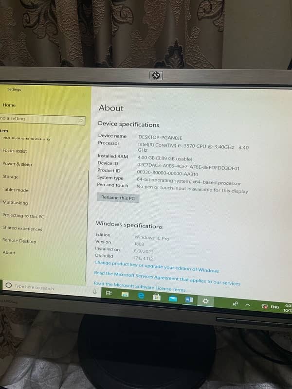 core i5 3rd generation (complete setup for sale) 8