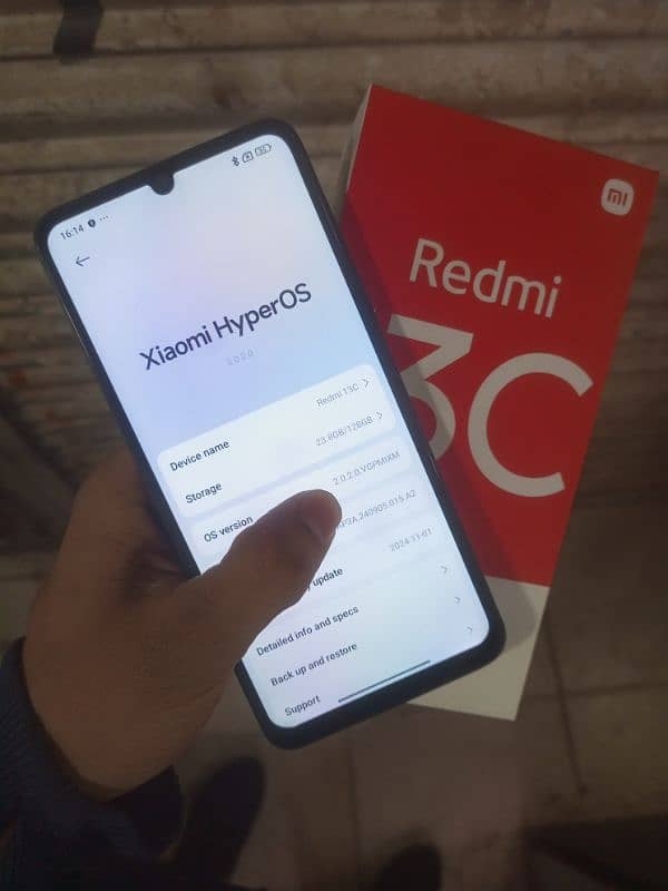 Redmi 13c New conditon 6GB 128GB Super Amoled display Complete saman 2