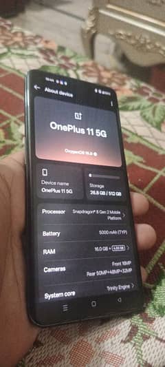 One plus 11 5G 512gb PTA official