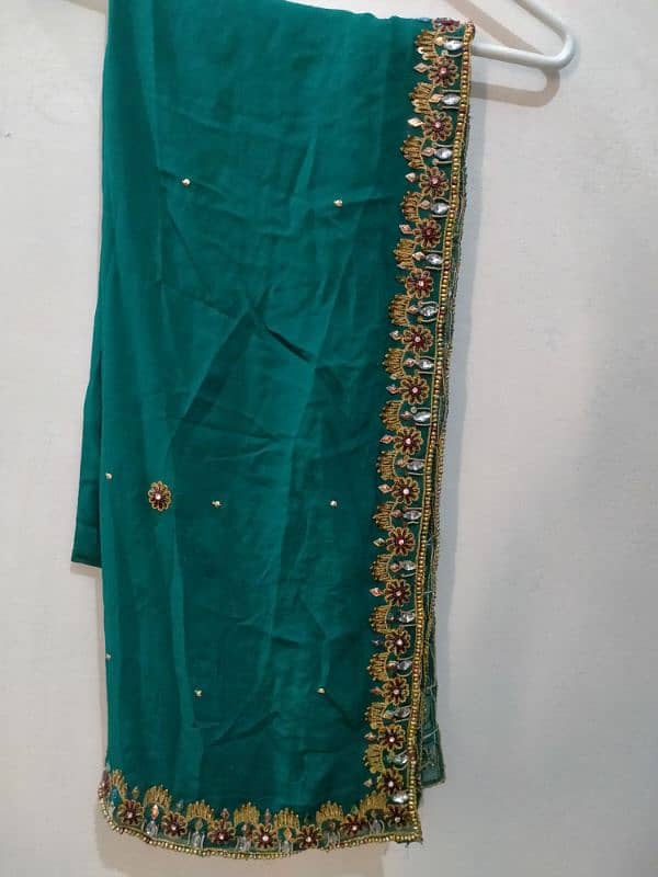 Fully Embroidered Green Suit 2