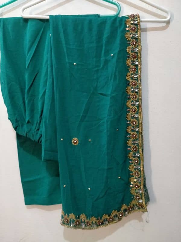 Fully Embroidered Green Suit 3