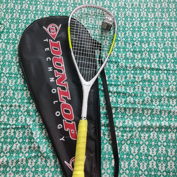 Dunlop Squash Racket + Ball 0