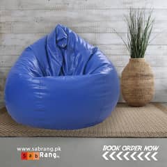 pack of 3 leather bean bag/ bean bag / leather bean bag / sofa cum bed