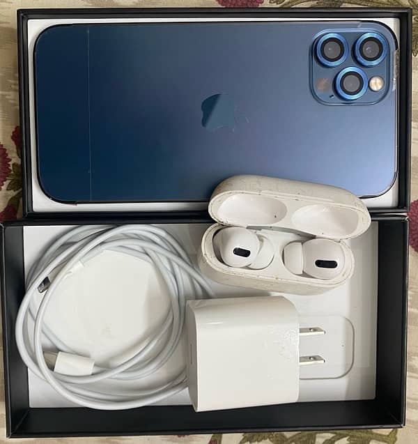 iPhone 12pro 128gb non pta with box 0320 6767700     original charger 1