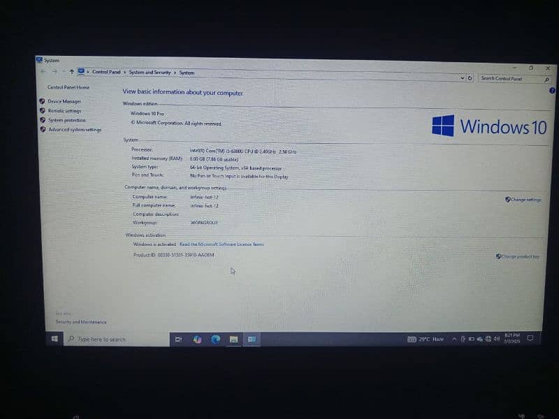 HP core I5 6th generation for sell 0