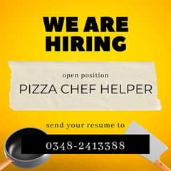 Pizza Chef Helper / Jobs / Male Staff / Restaurant Staff