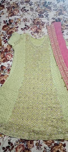 frock with dupta and trouser