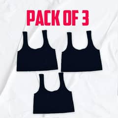 Adjustable Classic Crop Top Pack Of 3