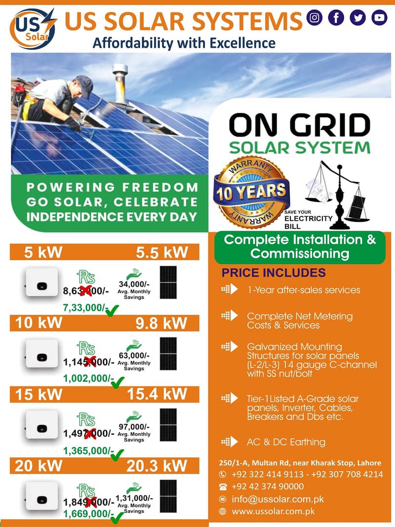 5kw Ongrid Solar System With Affordable Package/Residential Soloutions 0