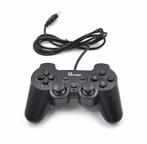 (Premium-Qualityl Joypad Wired USB 2.0Joy Stick Black Gamepad Joystick 0