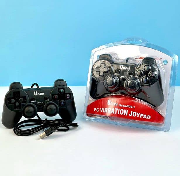 (Premium-Qualityl Joypad Wired USB 2.0Joy Stick Black Gamepad Joystick 5