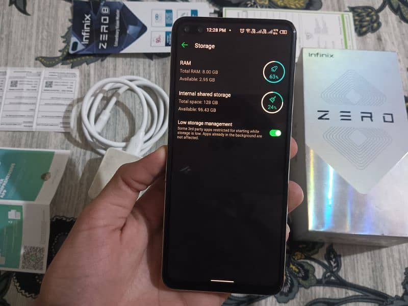 Infinix Zero 8 G90T 8Gb/128Gb All Ok With Complete Box And Charger 2