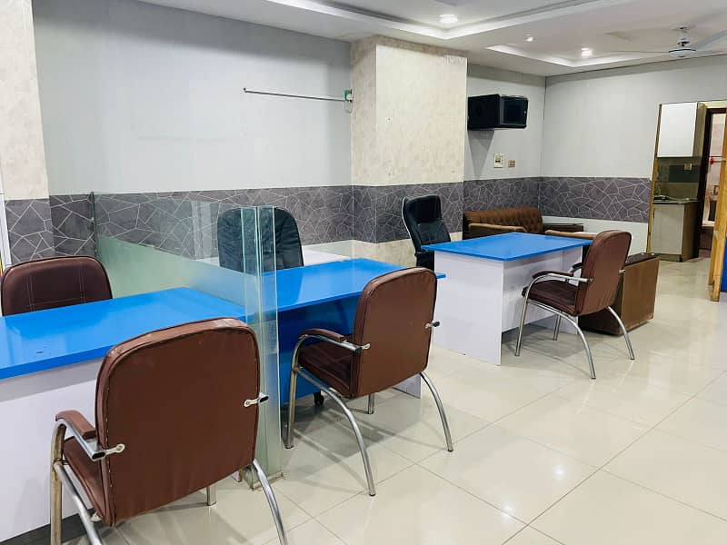 Furnished office space available for rent in bahia Town phase 4 civic center 13