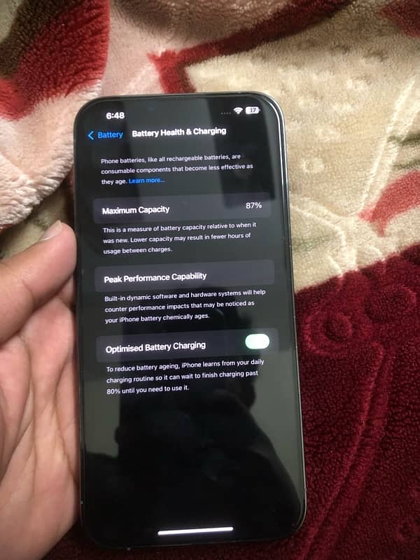 IPhone 13 Pro Max Jv 128gb 87% battery 6