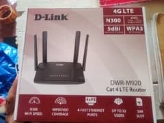 D Link  DWR M920 PTA approved device (all sim working)