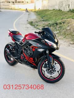 Kawasaki Ninja replica heavy bike 400cc dual cylinder